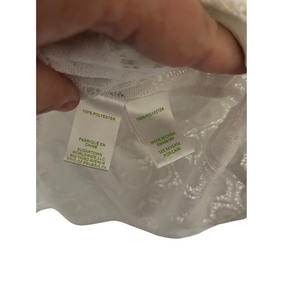 Lilly Pulitzer Payton Cover-Up Resort White Honeycomb Dot Lace Size Small - Picture 7 of 7